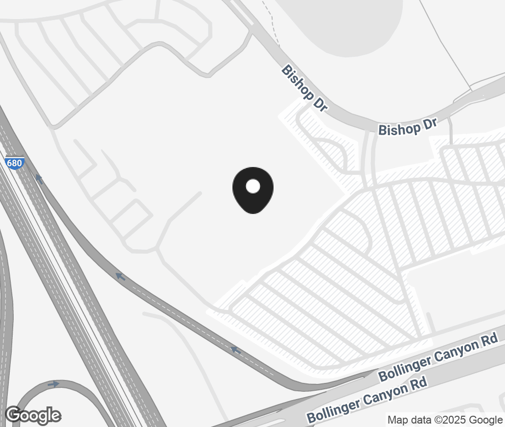 Google Map of 2610 Bishop Dr, San Ramon CA 94583
