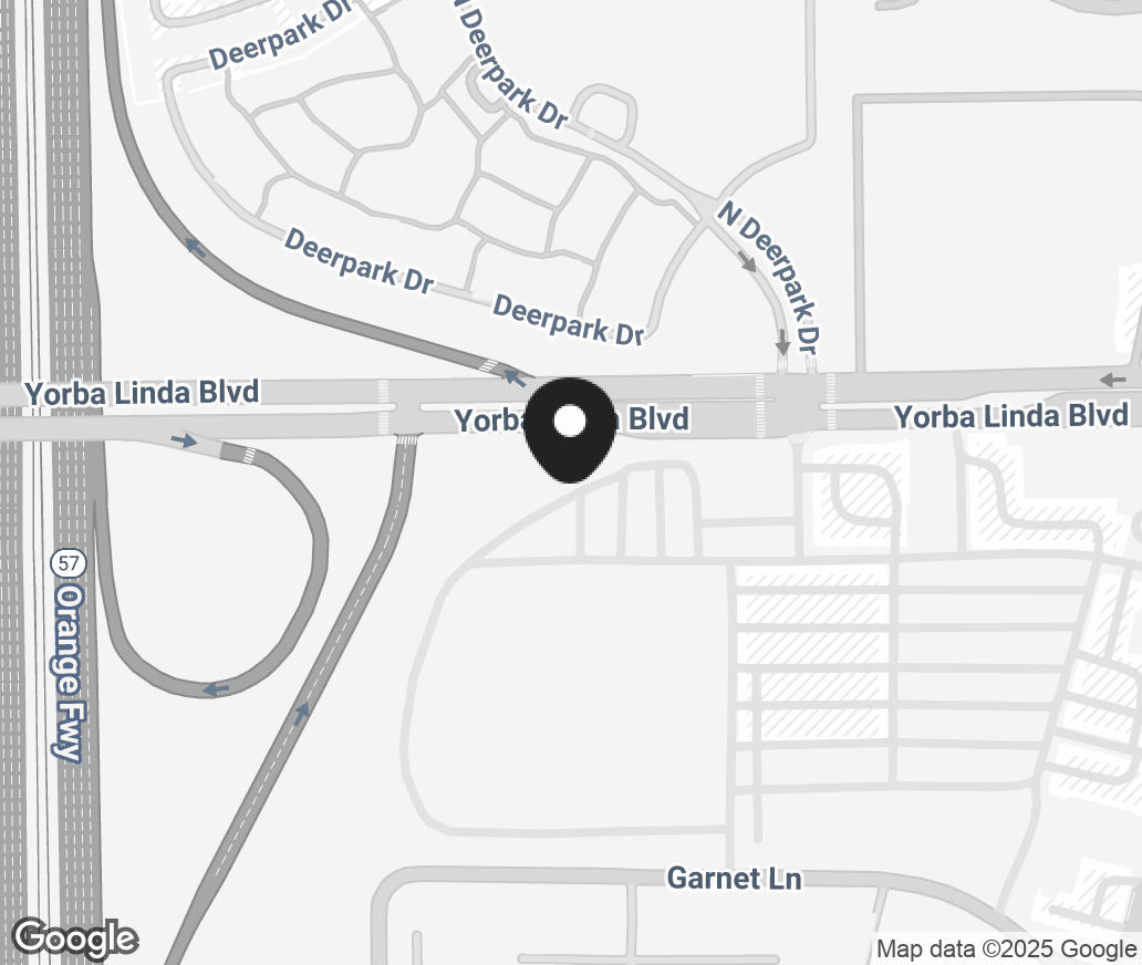 Google Map of 2920 Yorba Linda Blvd, Fullerton CA 92831