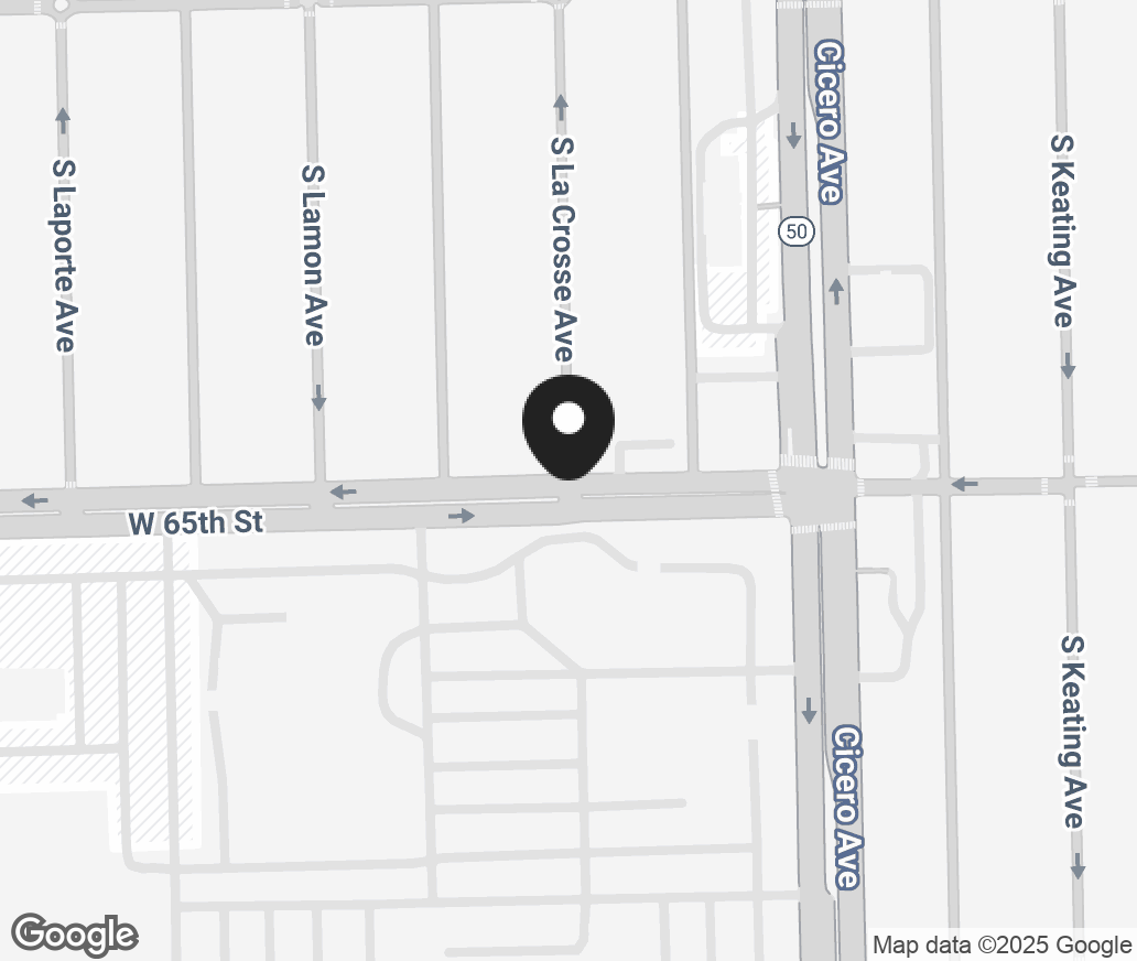 Google Map of 7608 S La Crosse, Burbank IL 60459