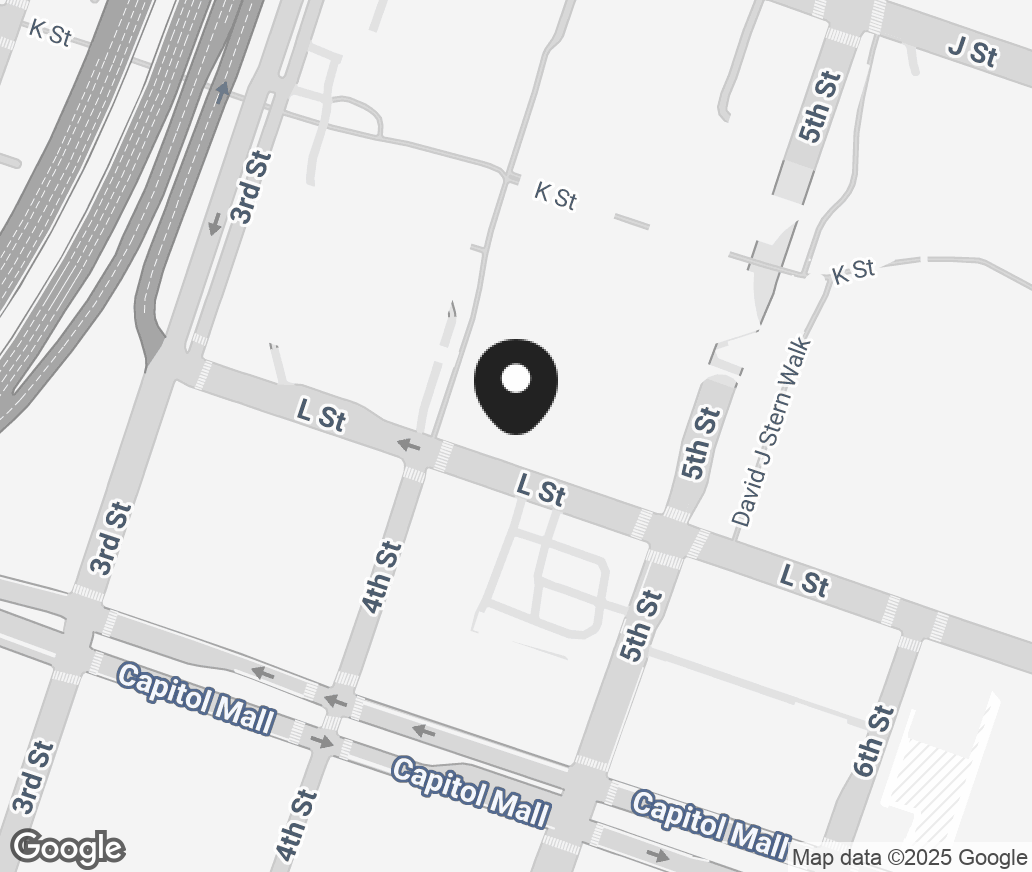 Google Map of 414 K Street, Sacramento CA 95814