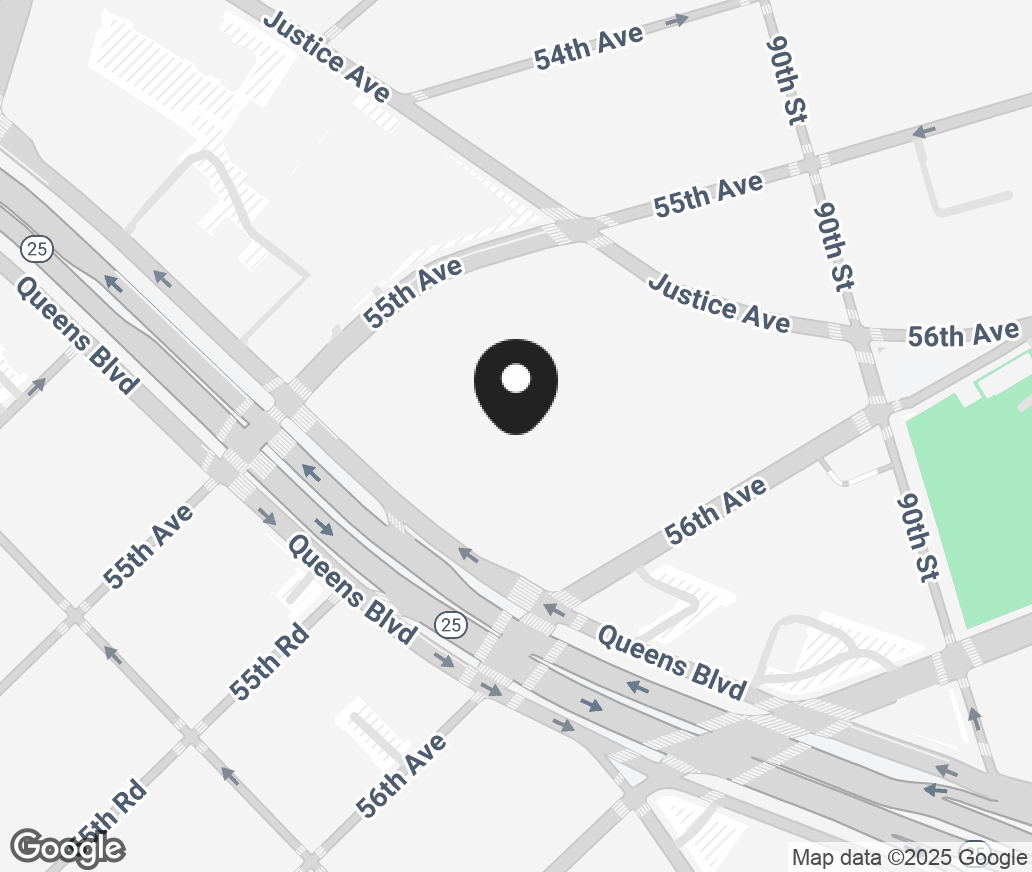 Google Map of 8801 Queens Blvd, Elmhurst NY 11373-4449