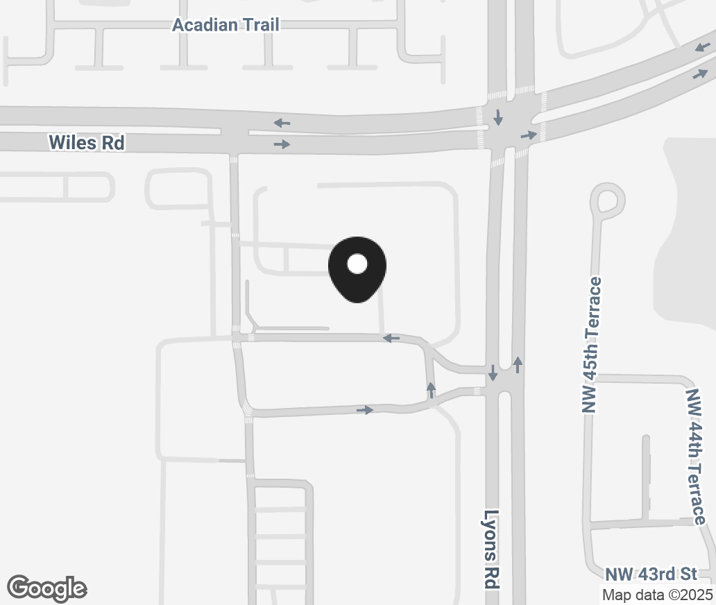 Google Map of 4455 Lyons Road Suite 103, Coconut Creek FL 33073