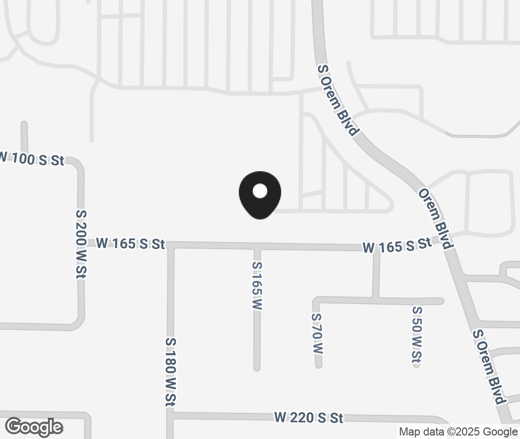 Google Map of 175 W Center St, Orem UT 84057