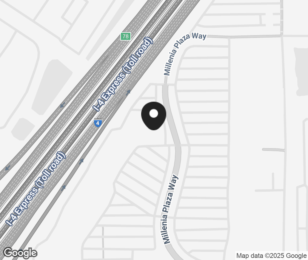 Google Map of 4600 Millenia Plaza Way, Orlando FL 32839