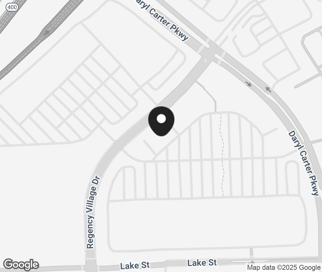 Google Map of 11501 Regency Village Dr, Orlando FL 32821