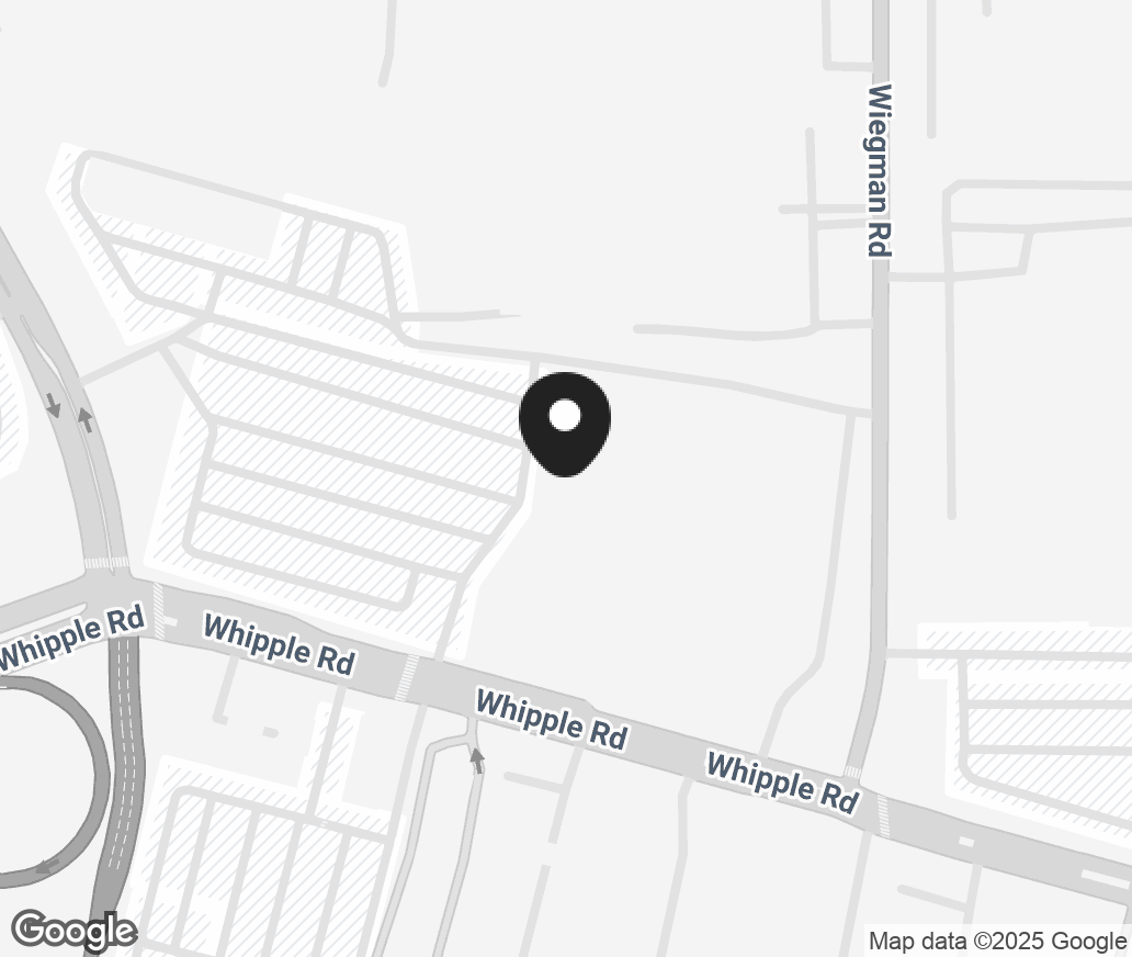 Google Map of 2499 Whipple Rd, Hayward CA 94544-7807