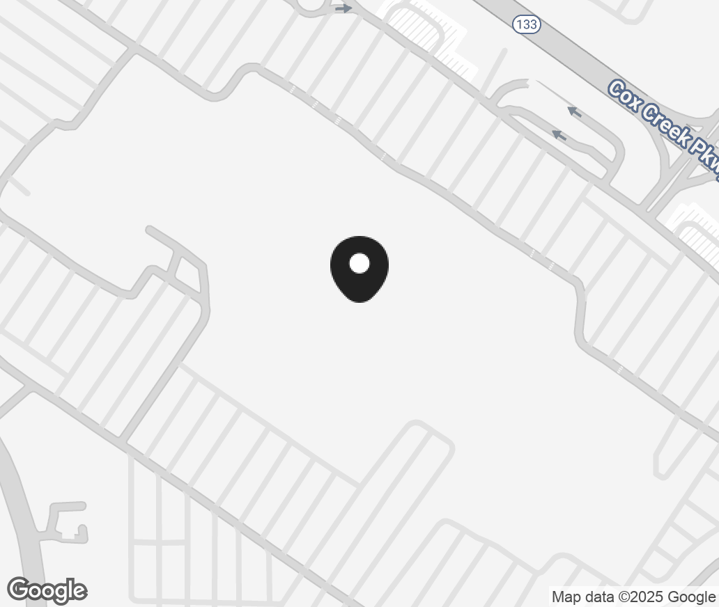 Google Map of 301 Cox Creek Parkway, Florence AL 35630