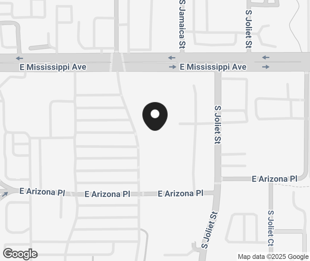 Google Map of 1150 South Ironton Street, Aurora CO 80012