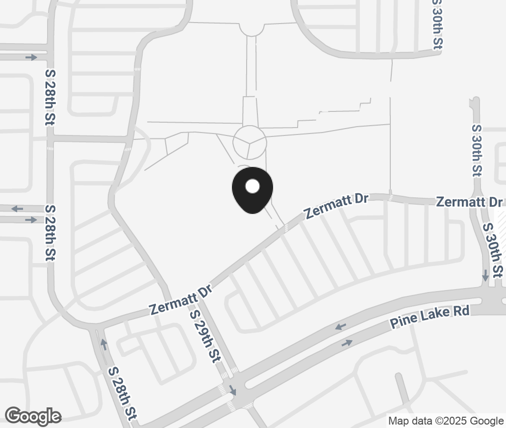 Google Map of 2900 Pine Lake Road, Lincoln NE 68516