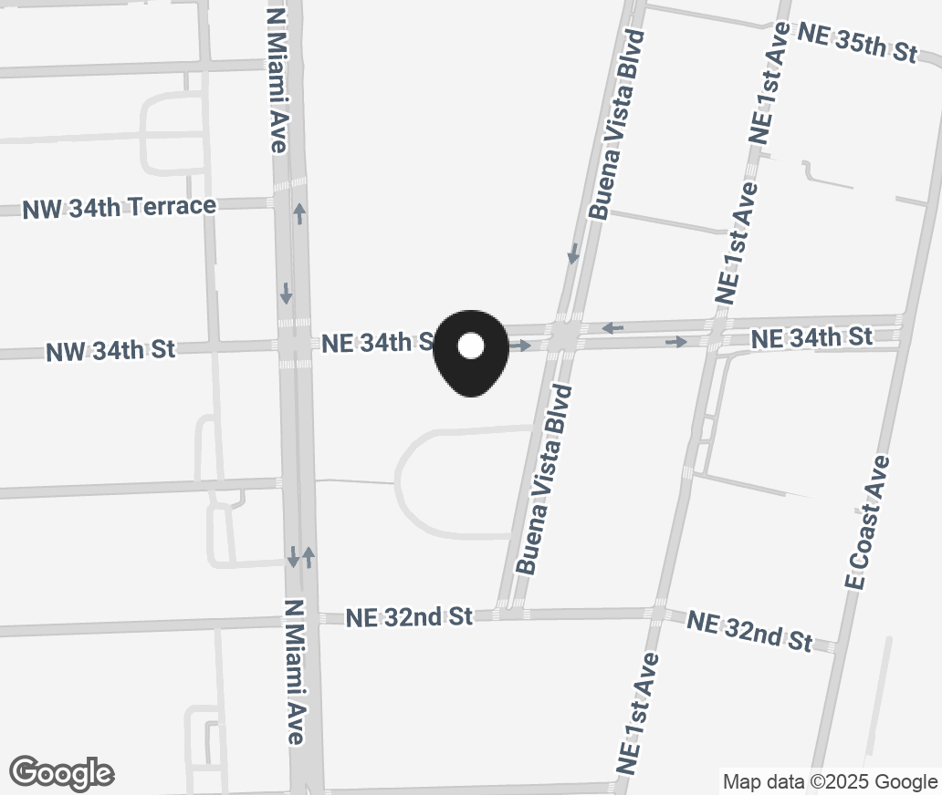 Google Map of 3201 N Miami Avenue, Miami FL 33127