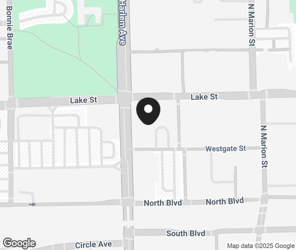 Google Map of 1145 Lake Street, Oak Park IL 60301