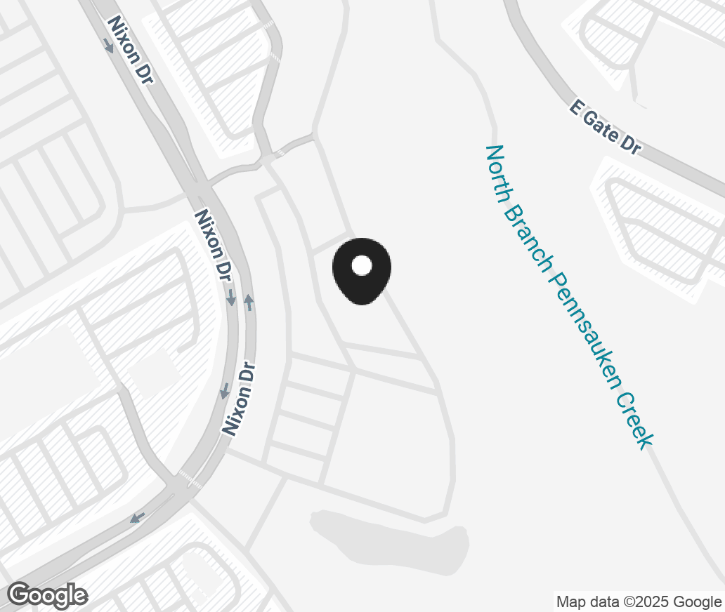 Google Map of 1470 Nixon Drive, Mt Laurel NJ 08054