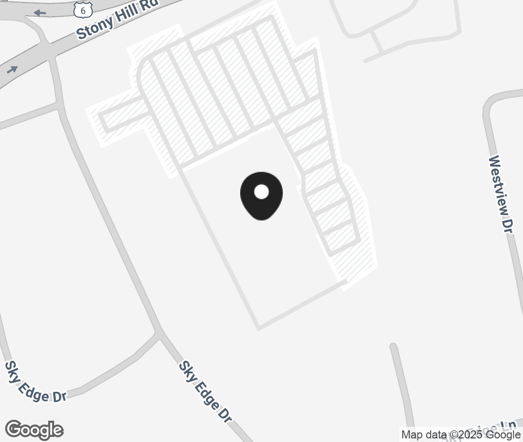 Google Map of 7 Stony Hill Rd, Bethel CT 06801