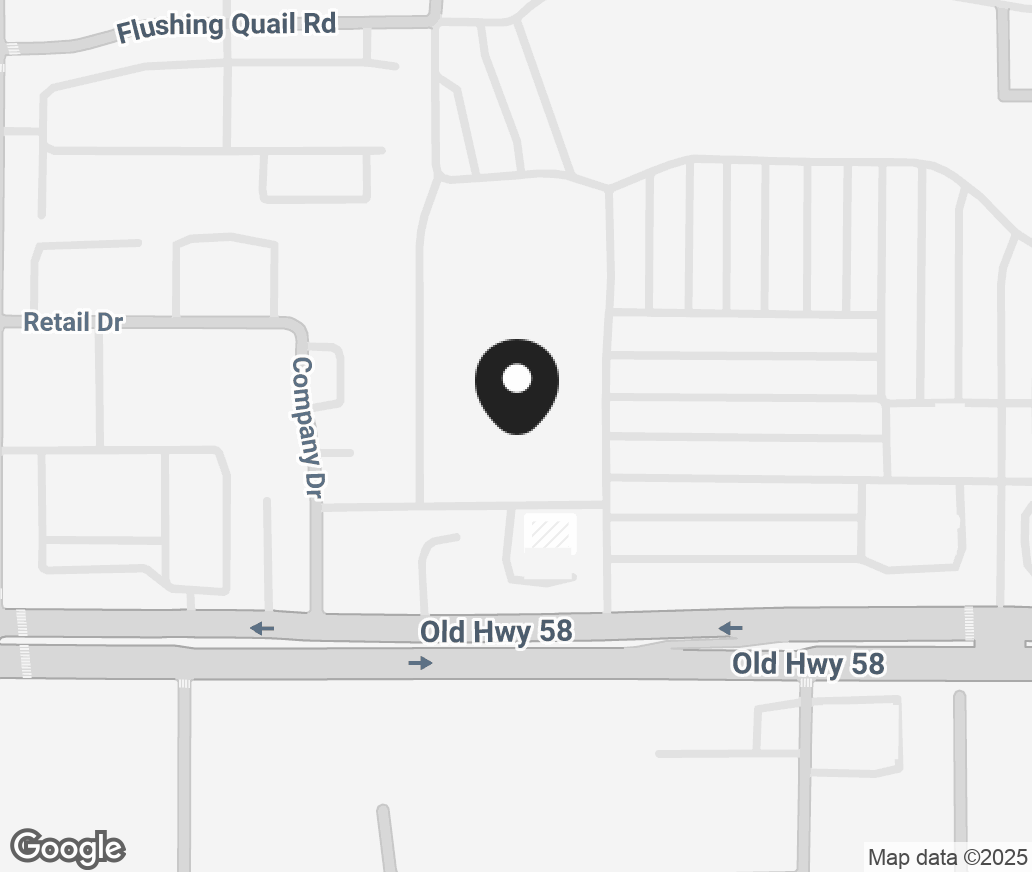Google Map of 9400 Rosedale Hwy, Bakersfield CA 93312
