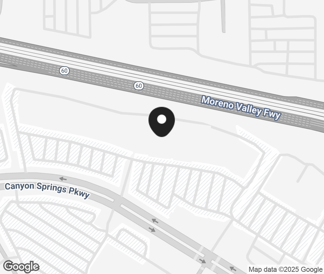 Google Map of 2660 Canyon Springs Pkwy, Riverside CA 92507