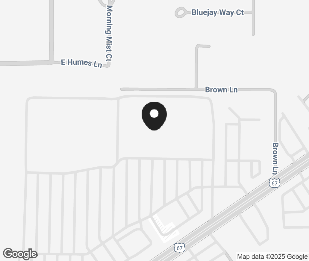 Google Map of 2419 N Hwy 67, Florissant MO 63033