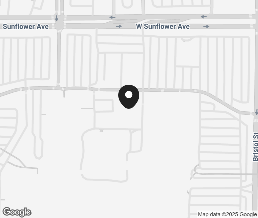Google Map of 3333 Bristol St, Costa Mesa CA 92626