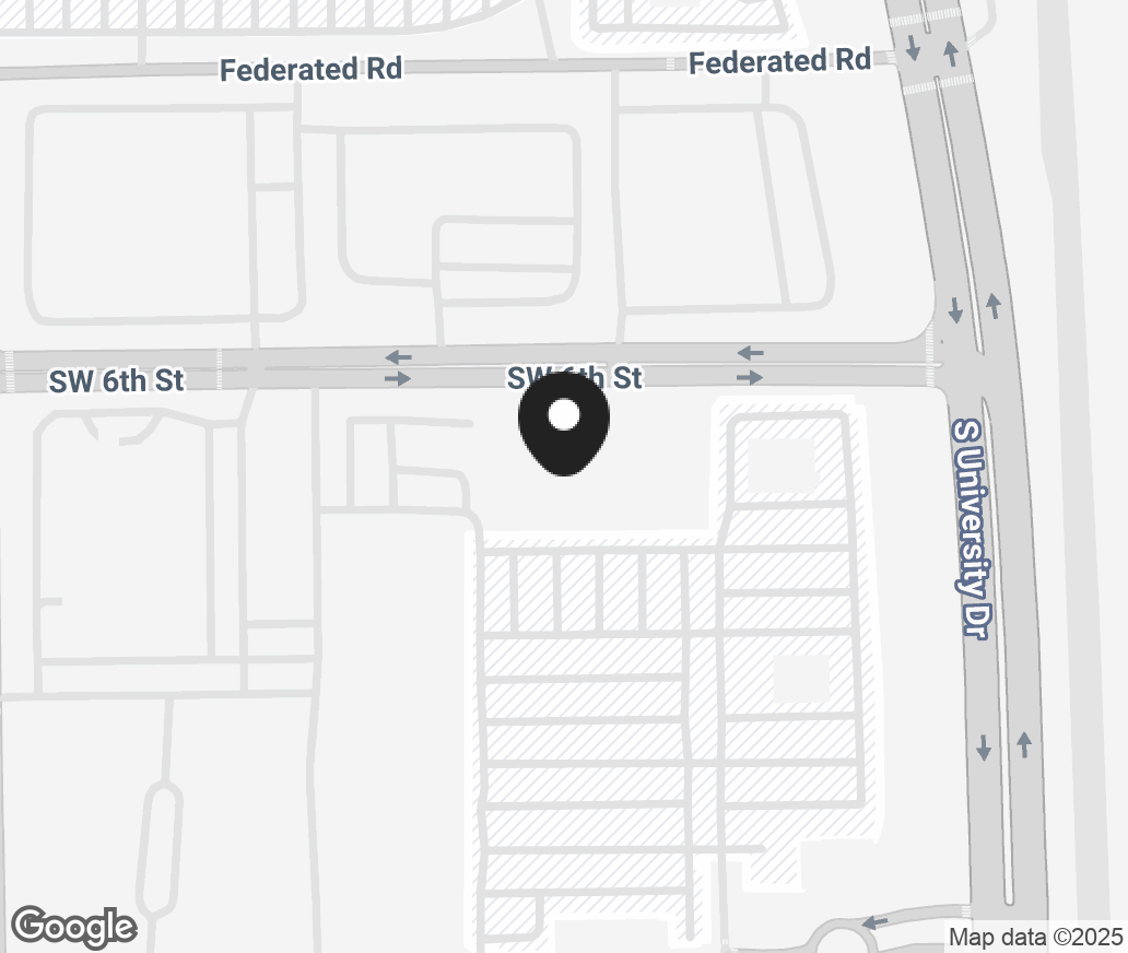 Google Map of 821 S University Drive, Plantation FL 33324