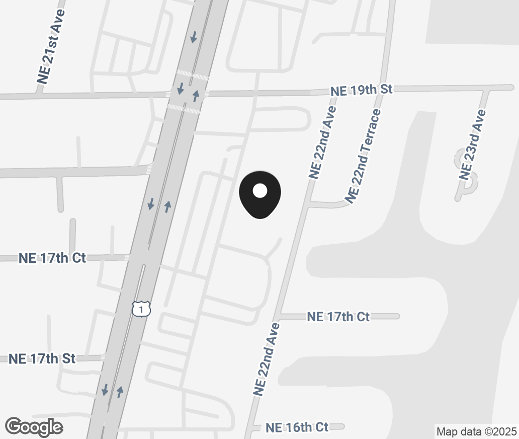 Google Map of 1746 North Federal Highway, Fort Lauderdale FL 33305