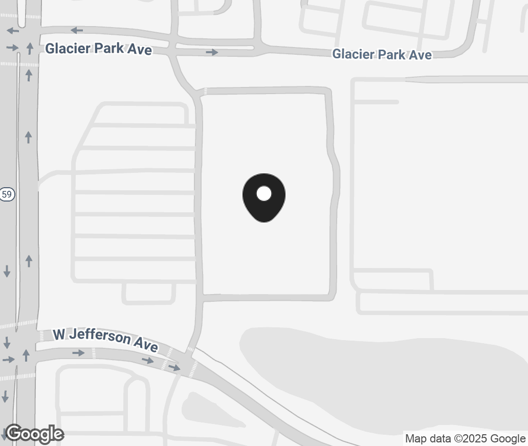 Google Map of 1951 W Jefferson Ave, Naperville IL 60540