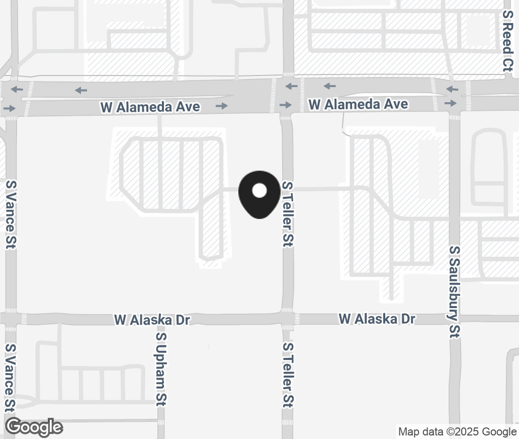 Google Map of 351 S. Teller St., Lakewood CO 80226