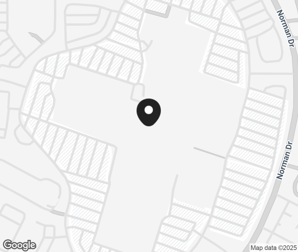 Google Map of 1700 Norman Drive, Valdosta GA 31601