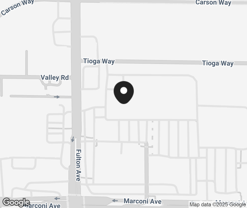 Google Map of 2717 Marconi Ave, Sacremento CA 95821