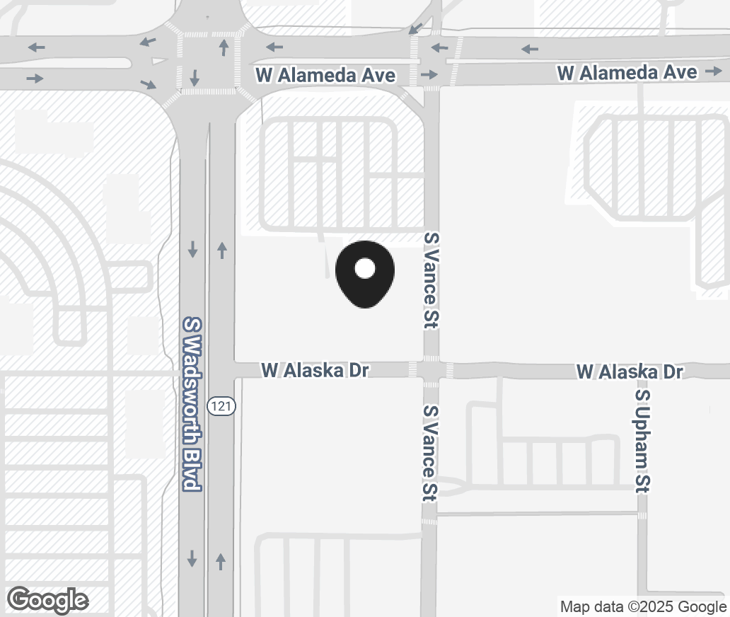 Google Map of 393 S Vance Street, Lakewood CO 80226