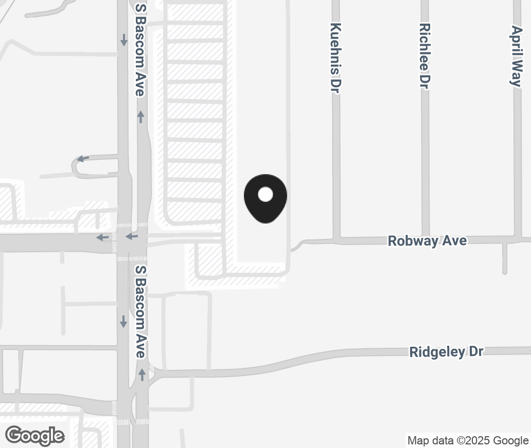Google Map of 1760 S Bascom Ave, Campbell CA 95008