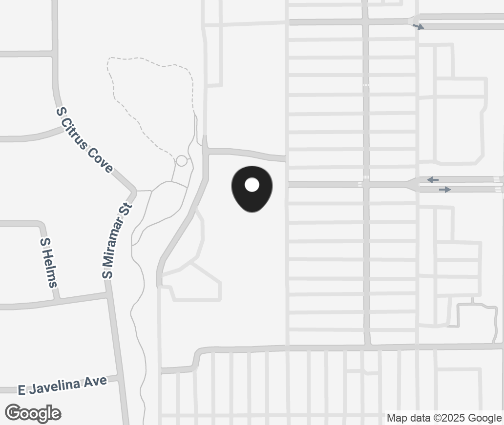 Google Map of 1822 S Val Vista Dr Suite 106, Mesa AZ 85204