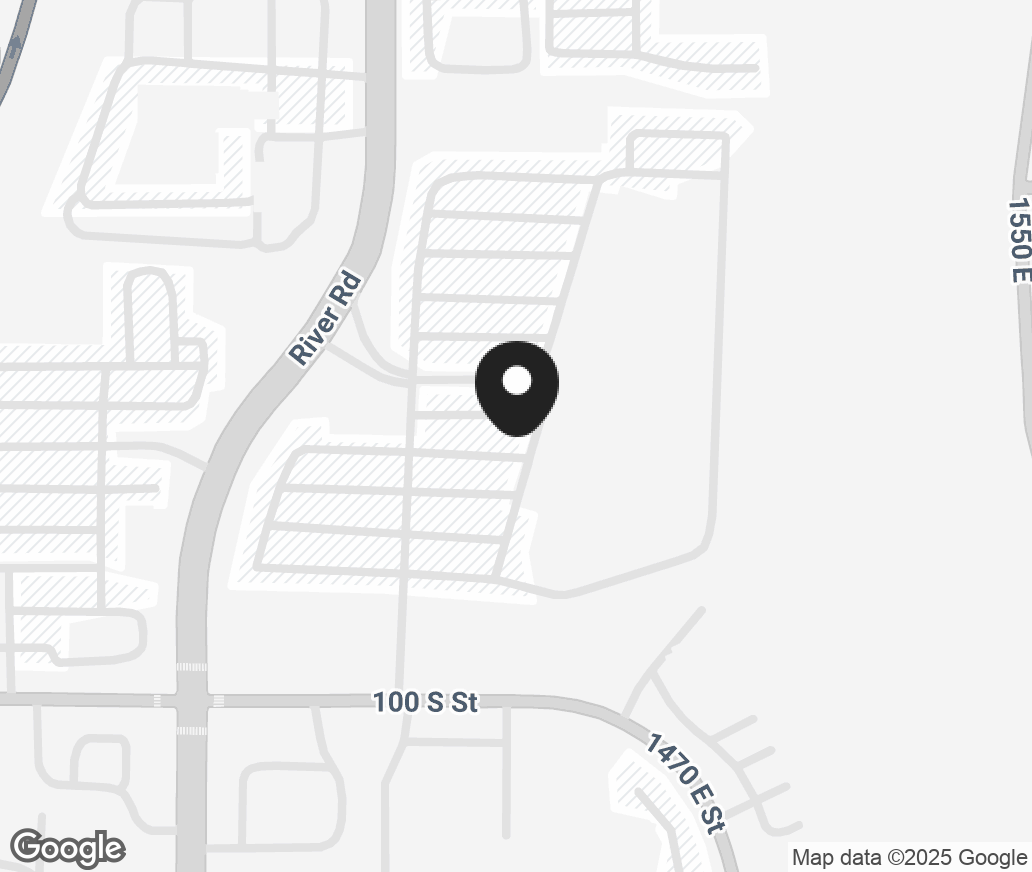 Google Map of 15 South River Road, St George UT 84790