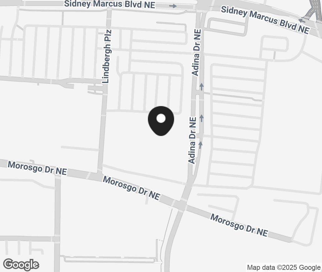 Google Map of 2539 Piedmont Rd Ne, Atlanta GA 30324-3006