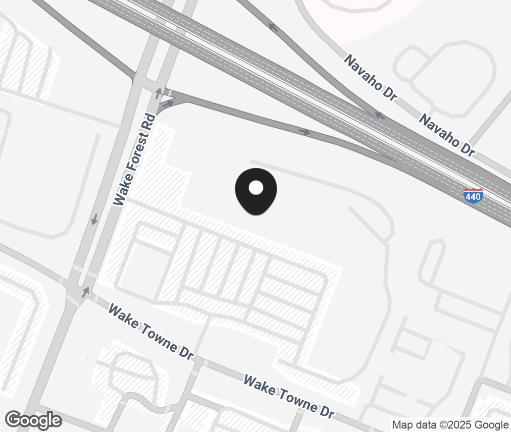 Google Map of 3070 Wake Forest Road, Raleigh NC 27609