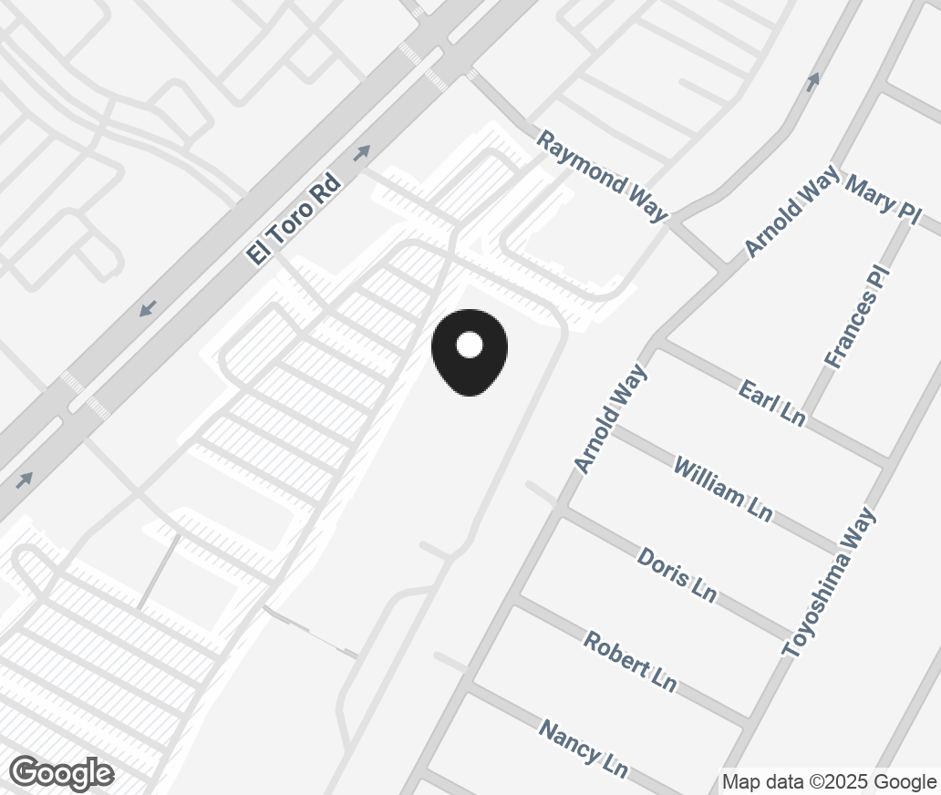 Google Map of 23608 El Toro Road, Lake Forest CA 92630
