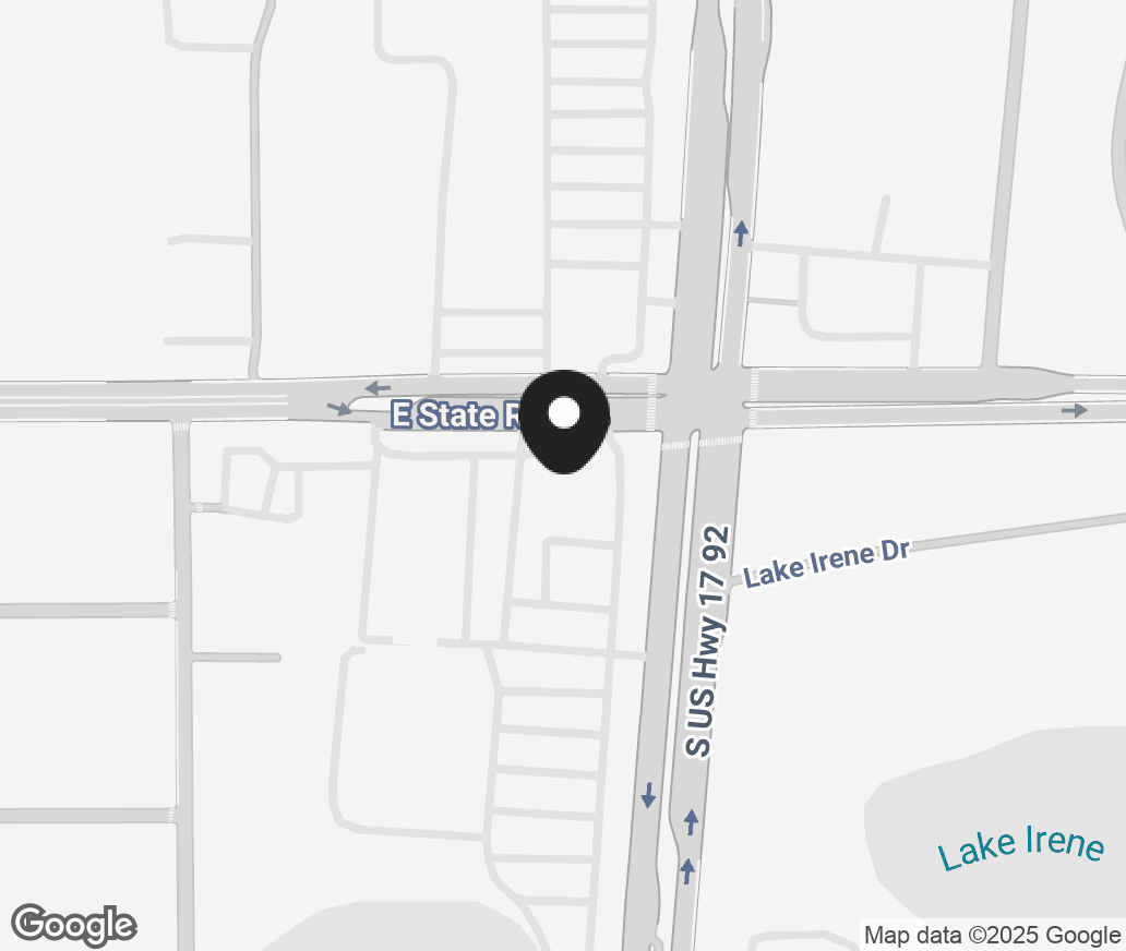 Google Map of 4410 S Highway 17 92, Casselberry FL 32707