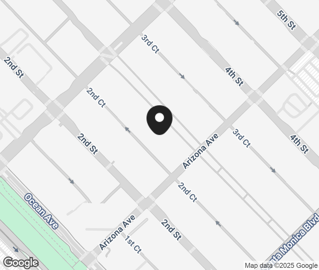 Google Map of 1244 Third Street, Santa Monica CA 90401
