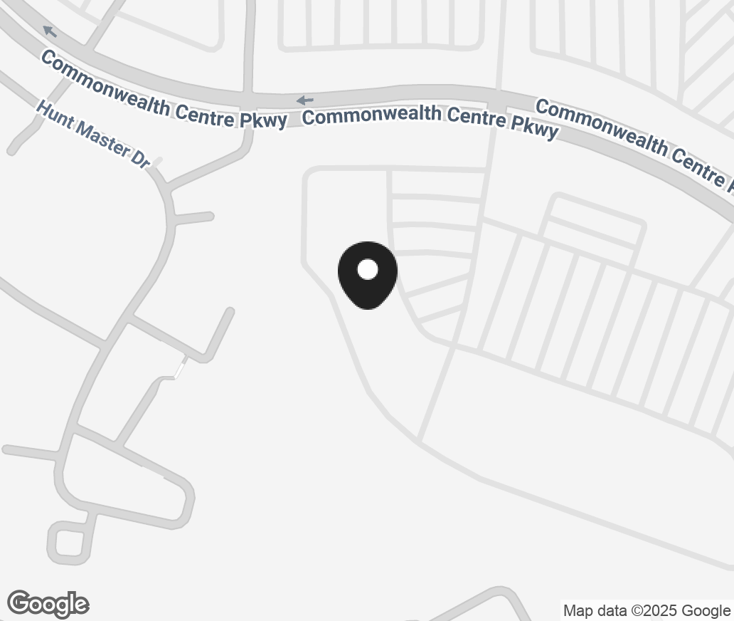 Google Map of 4632 Commonwealth Centre Pkway, Midlothian VA 23112