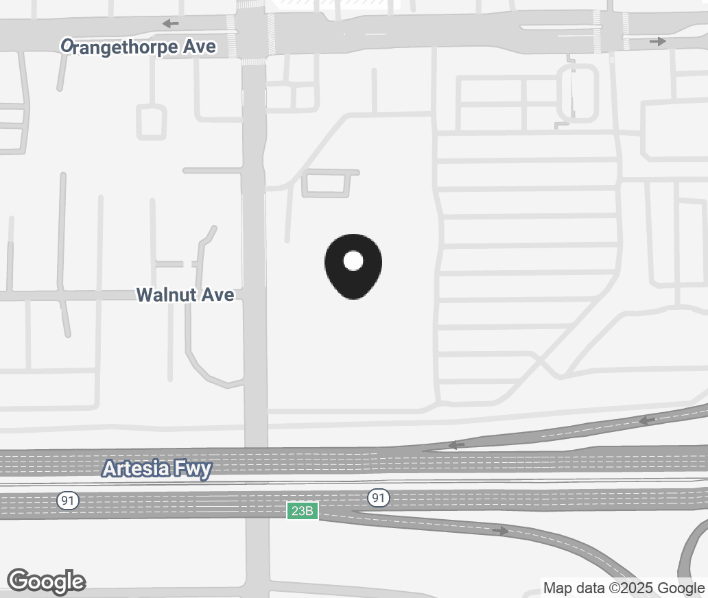 Google Map of 7530 Orangethorpe Ave, Buena Park CA 90621