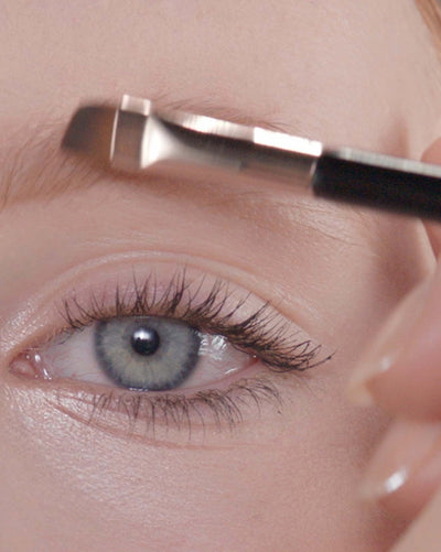 Applying Brow Powder Duo in Auburn