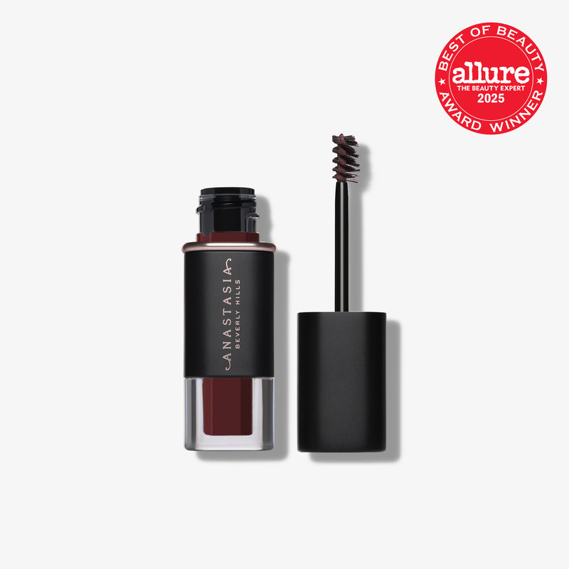 Ebony | Deluxe Mini Volumizing Tinted Brow Gel - Open