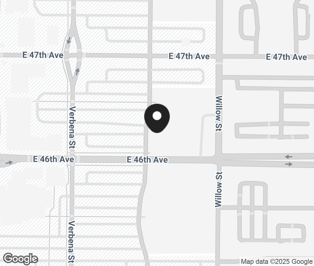 Google Map of 8560 E Northfield Blvd, Denver CO 80238