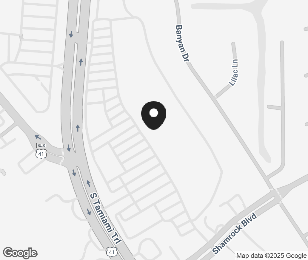 Google Map of 1677 Us41 Bypass S, Venice FL 34293