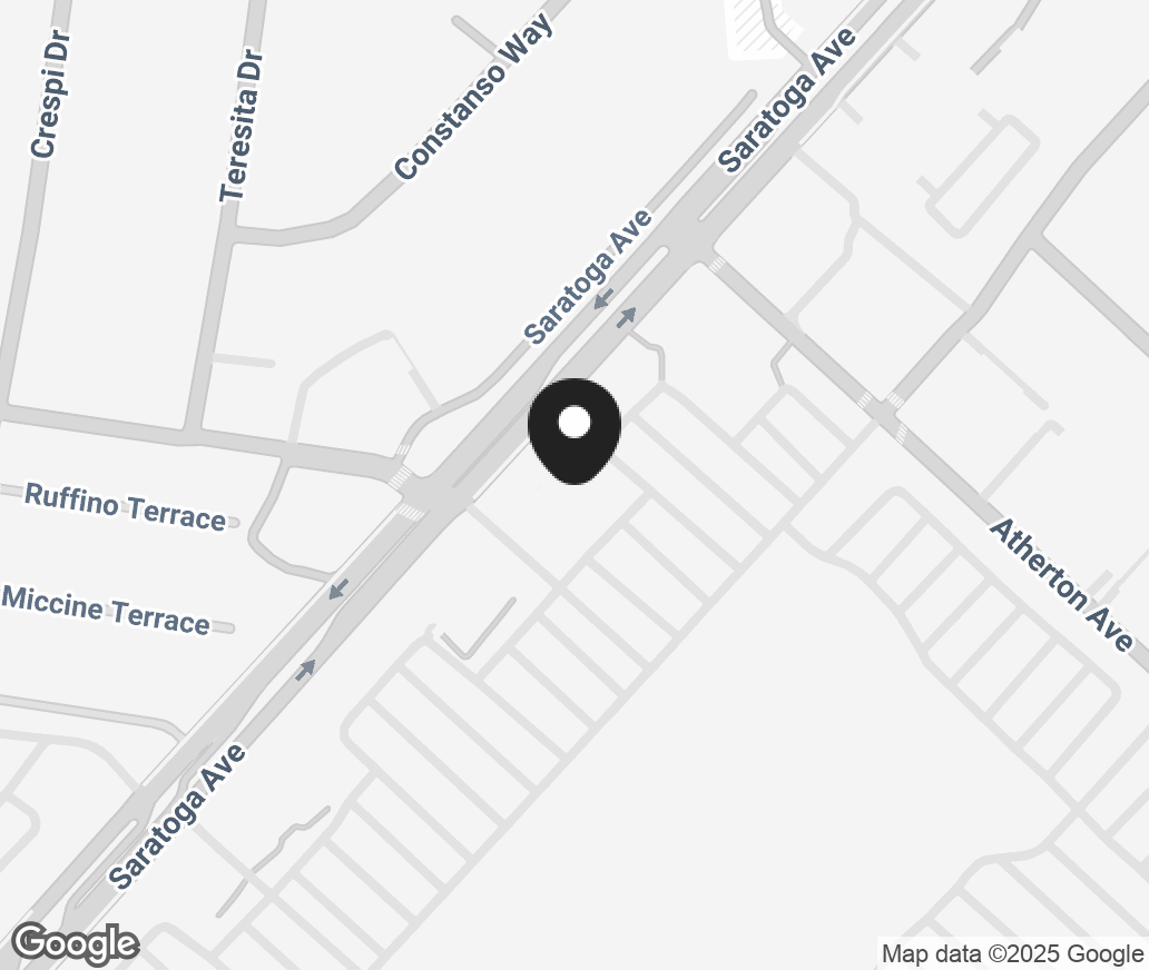 Google Map of 1546 Saratoga Ave Suite P503, San Jose CA 95129