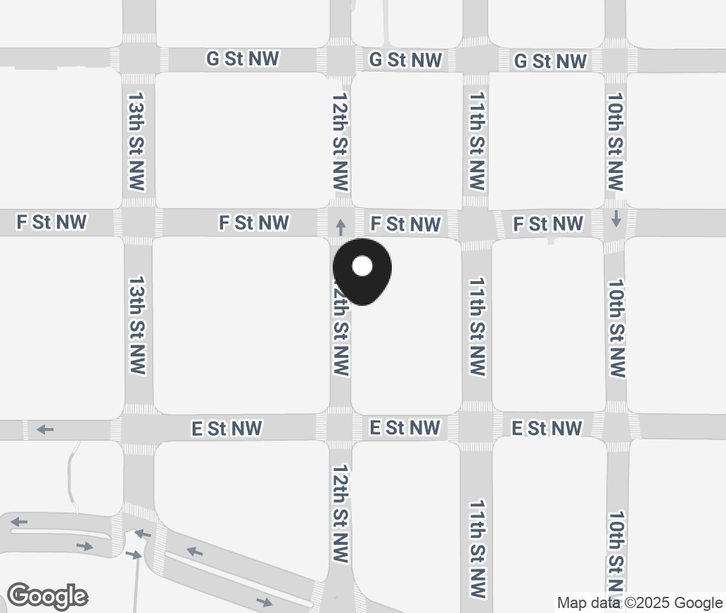 Google Map of 555 12Th Streeet Northwest Front 1, Washington DC 20004