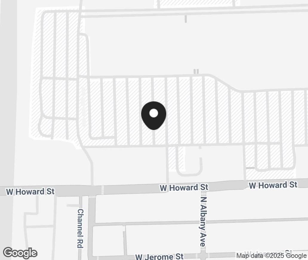 Google Map of 2209 Howard St, Evanston IL 60202-3636