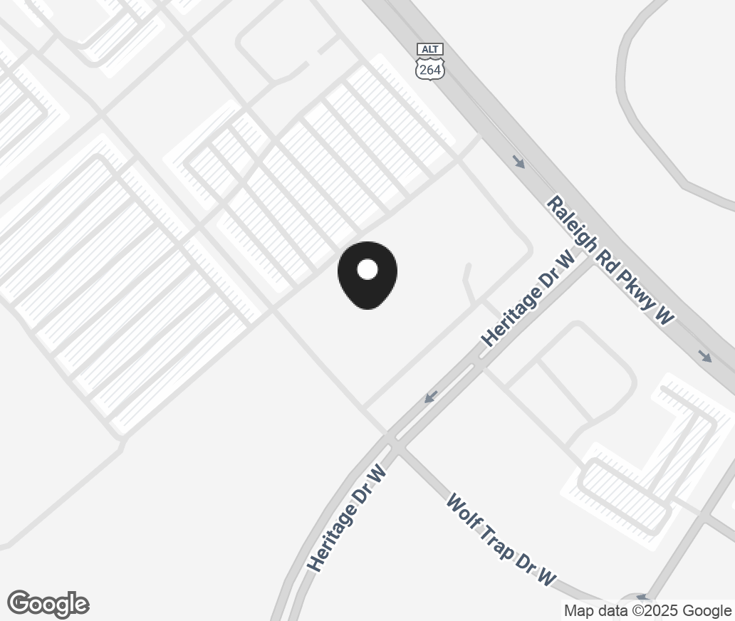 Google Map of 3401 Raleigh Road West, Wilson NC 27896