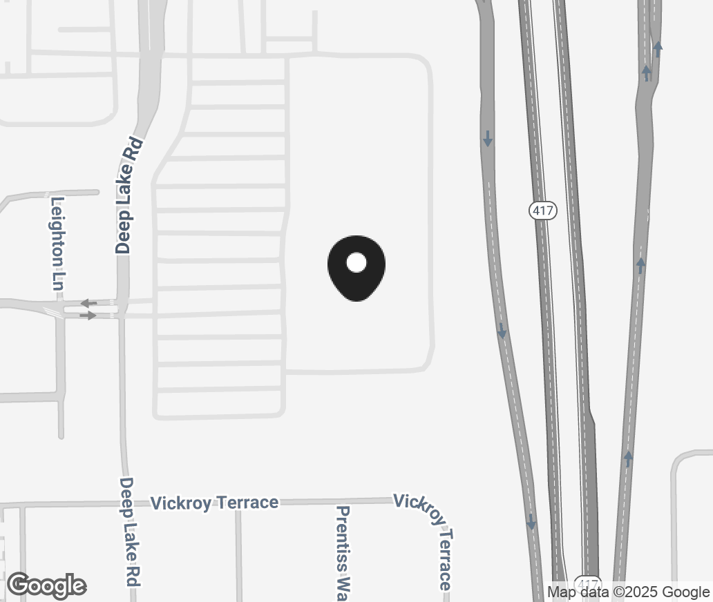 Google Map of 5521 Deep Lake Rd, Oviedo FL 32765