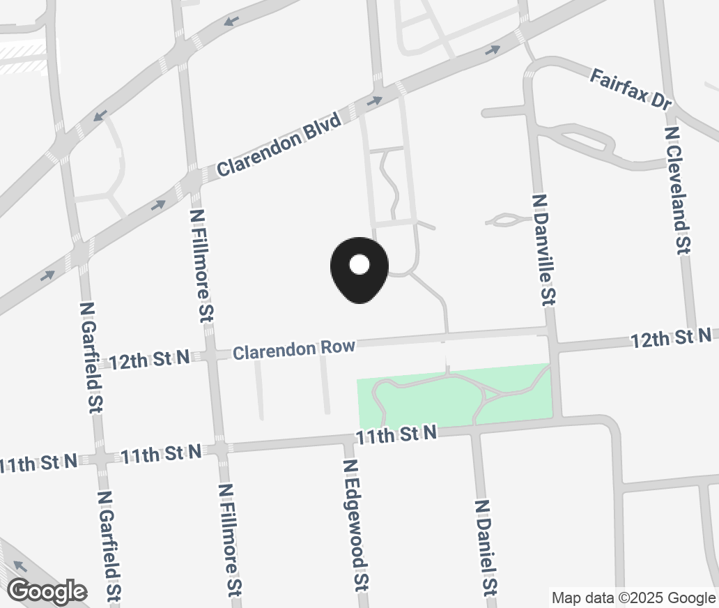 Google Map of 2800 Clarendon Blvd Suite R550, Arlington VA 22201