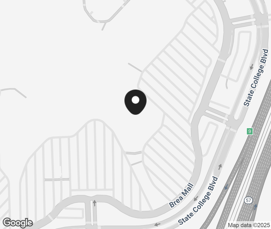Google Map of 200 Brea Mall, Brea CA 92821