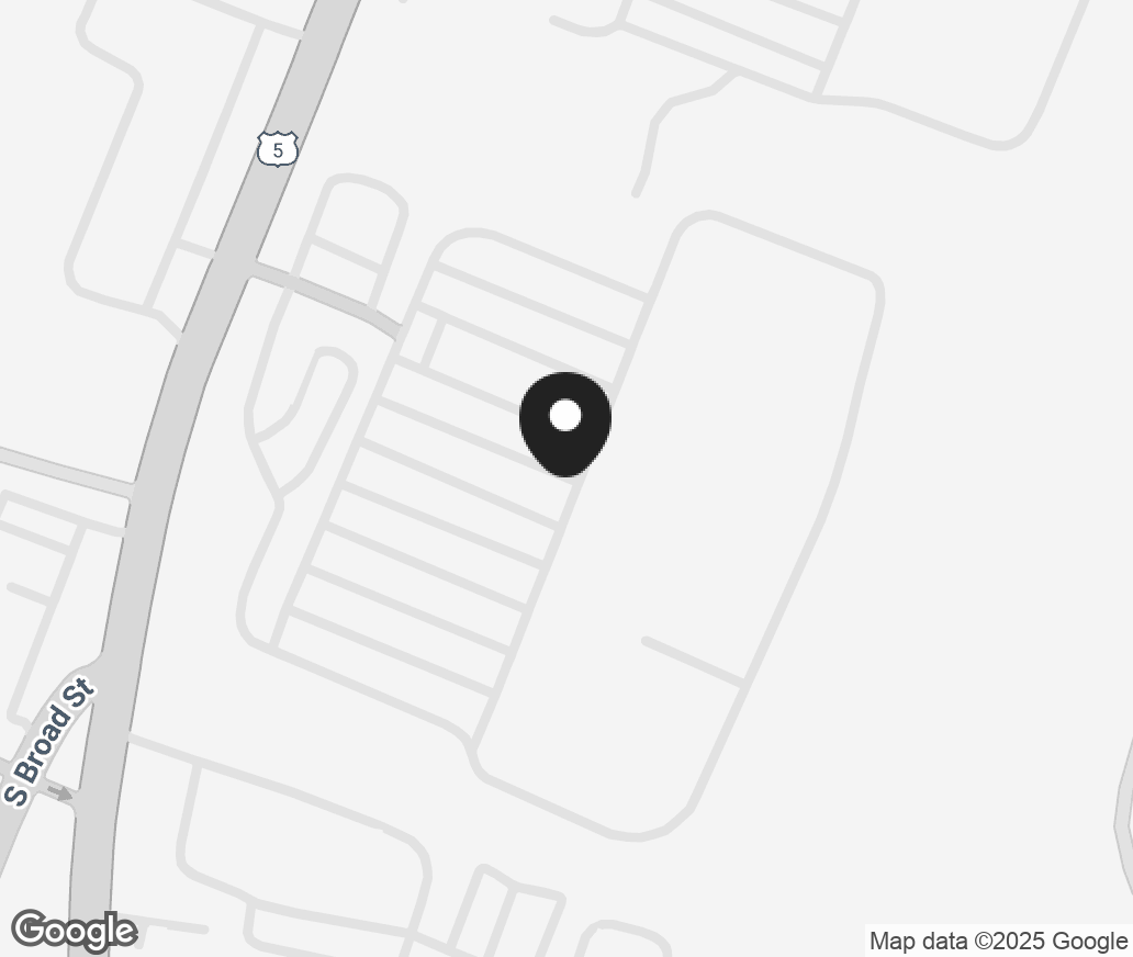 Google Map of 1248 S Broad St, Wallingford CT 06492